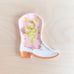 Snake cowboy boot, jewelry ring trinket dish, ceramic clay pottery, handmade