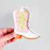 Snake cowboy boot, jewelry ring trinket dish, ceramic clay pottery, handmade
