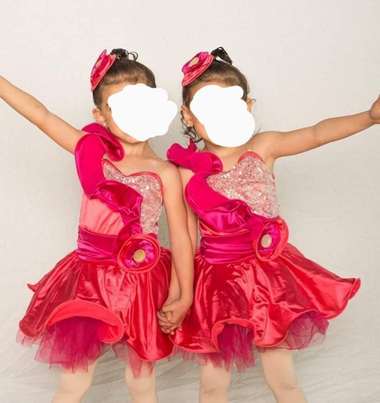 Dance costume leotards with hair piece