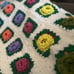 Vintage Rosette Afghan Blanket