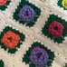 Vintage Rosette Afghan Blanket