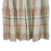 Vintage Talbots Petites Skirt 6P Cream Sage Plaid Pleated 100% Cotton Full Boho