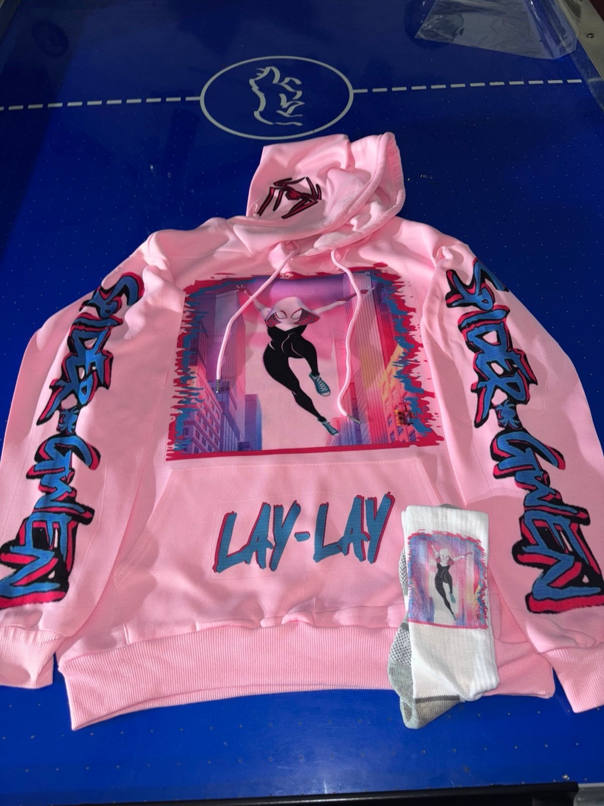 Custom spider bday hoodie (Reserved for Julia 1971)
