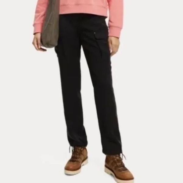 Scotch & Soda | Lara Black High Rise Straight Leg Cargo Pant | Medium New