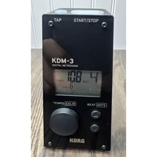 KORG KDM-3 Digital Metronome - Black Tested Working Mint!