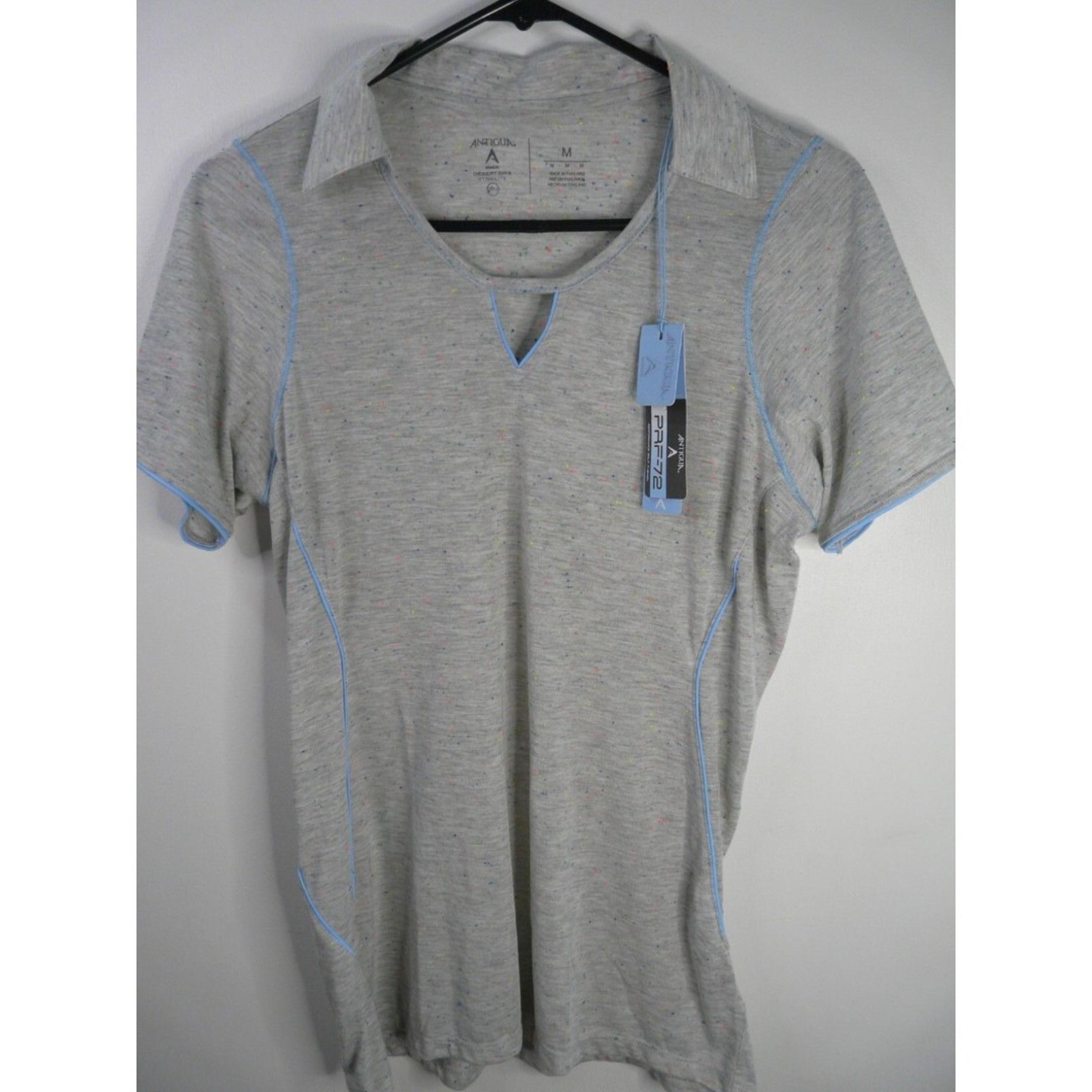 Antigua Womens M Desert Dry Xtra Lite Short Sleeve Golf Polo Shirt NWT
