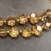 Antique 2 line faceted golden citrine necklace
