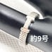 c065 Rare Tiffany Somerset Mesh 3P Diamond Ring, Approx. Size 9