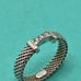 c065 Rare Tiffany Somerset Mesh 3P Diamond Ring, Approx. Size 9