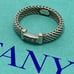 c065 Rare Tiffany Somerset Mesh 3P Diamond Ring, Approx. Size 9