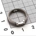 c065 Rare Tiffany Somerset Mesh 3P Diamond Ring, Approx. Size 9