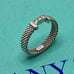 c065 Rare Tiffany Somerset Mesh 3P Diamond Ring, Approx. Size 9