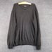 Club Room Men's 2-Ply Cashmere Knit Sweater Gray Large Long Sleeve V-Neck