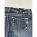 Miss Me Womens 31 Bedazzled Bling Thick Stitched Cuffed Capri Jeans