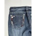 Miss Me Womens 31 Bedazzled Bling Thick Stitched Cuffed Capri Jeans