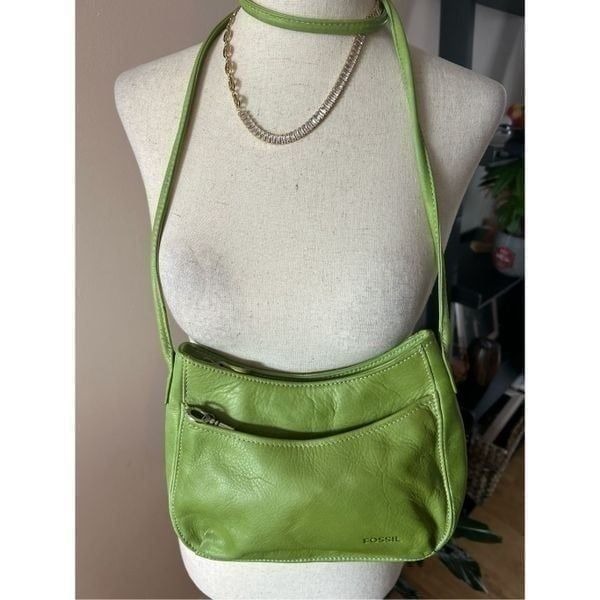 Fossil lime green crossbody