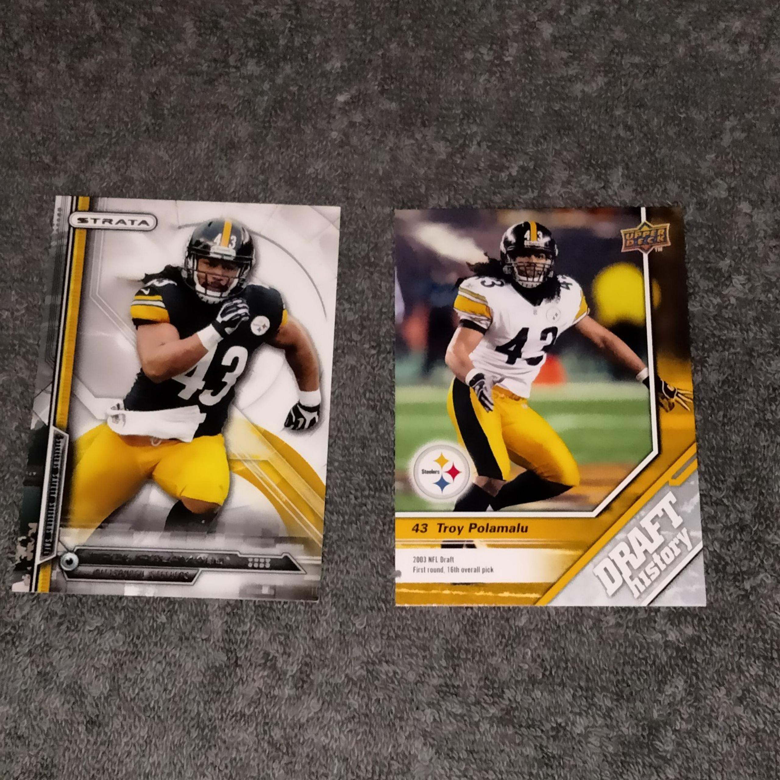 Troy polamalu football card lot