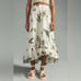 Anthropologie High Low Bubble Skirt - Leaf Print XL