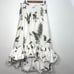 Anthropologie High Low Bubble Skirt - Leaf Print XL