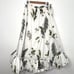 Anthropologie High Low Bubble Skirt - Leaf Print XL