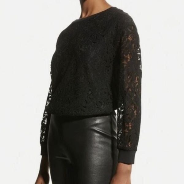 ENZA COSTA Floral Lace Top, 0