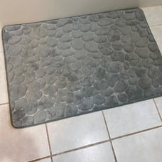 Super Water Absorbent Machine Washable Bath Rugs(17x24,Dark Gray)