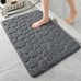 Super Water Absorbent Machine Washable Bath Rugs(17x24,Dark Gray)