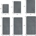 Super Water Absorbent Machine Washable Bath Rugs(17x24,Dark Gray)