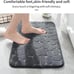 Super Water Absorbent Machine Washable Bath Rugs(17x24,Dark Gray)