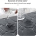 Super Water Absorbent Machine Washable Bath Rugs(17x24,Dark Gray)