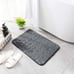Super Water Absorbent Machine Washable Bath Rugs(17x24,Dark Gray)