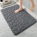 Super Water Absorbent Machine Washable Bath Rugs(17x24,Dark Gray)