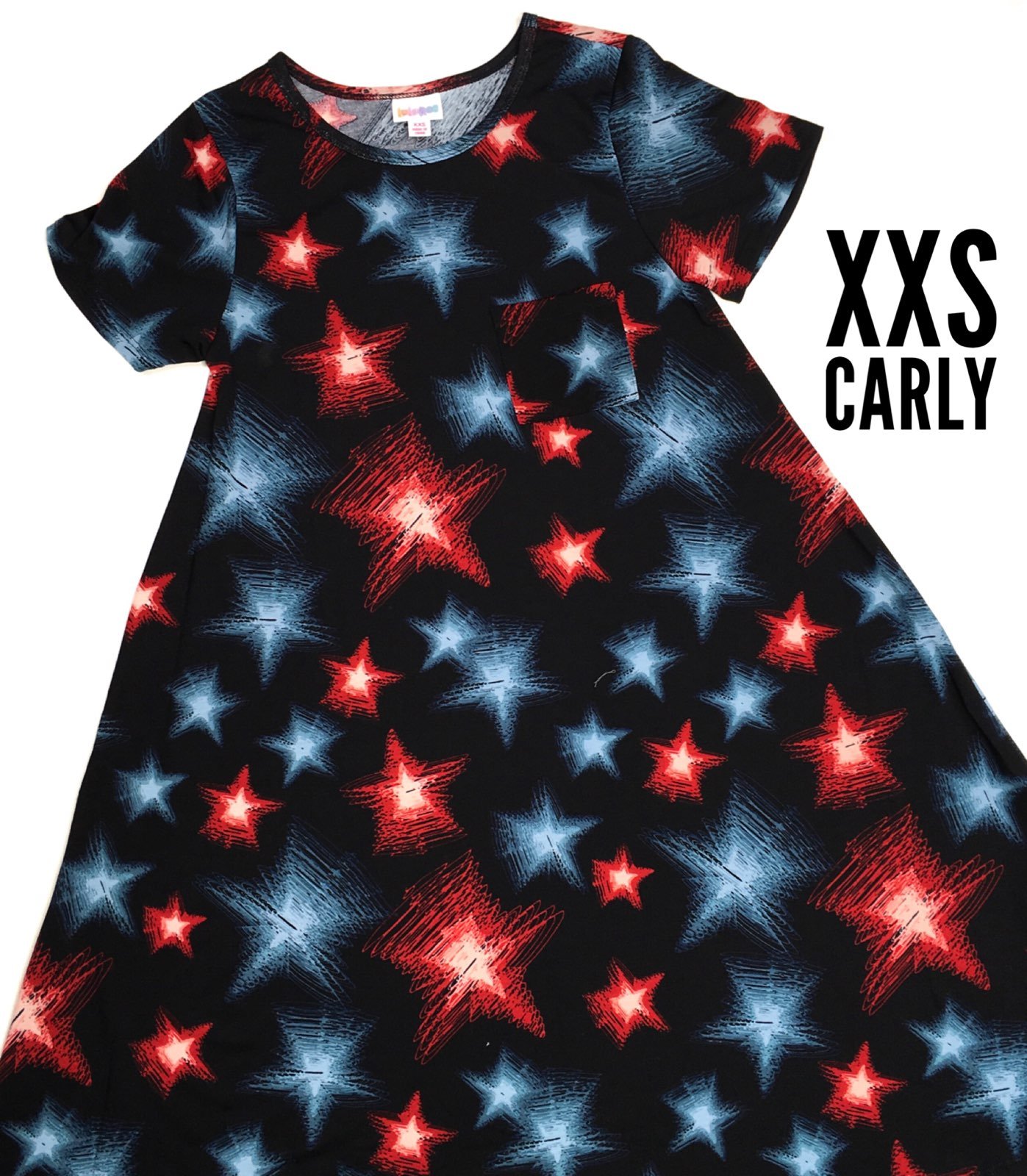 NWT Lularoe American Dreams Carly XXS