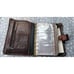 Beautiful Tusk Brand Leather 6 Ring Binder Planner 7.5 x5.5 Made In India