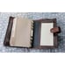 Beautiful Tusk Brand Leather 6 Ring Binder Planner 7.5 x5.5 Made In India