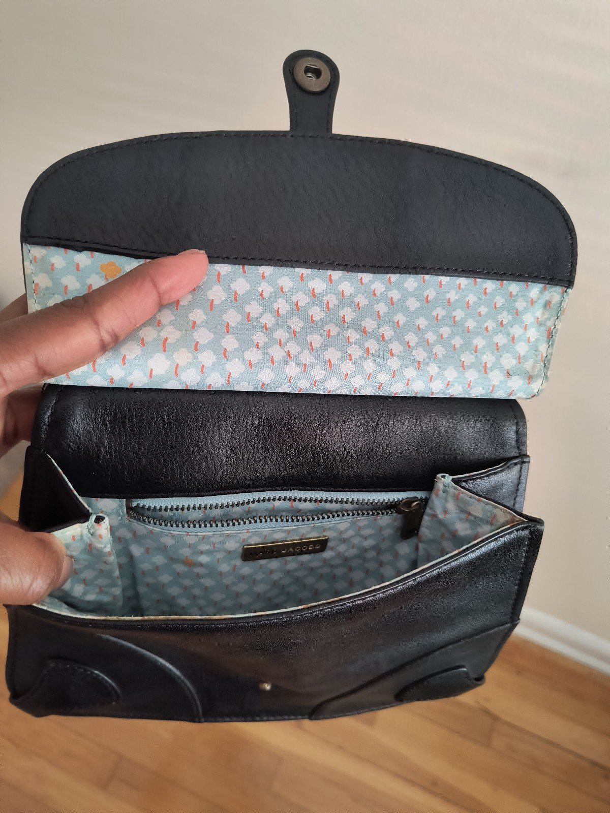 Marc Jacobs Vintage Leather y2k Satchel Pocket Shoulder Bag