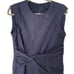 Karen Millen Shimmery Navy Draped Sheath Dress| Size 8