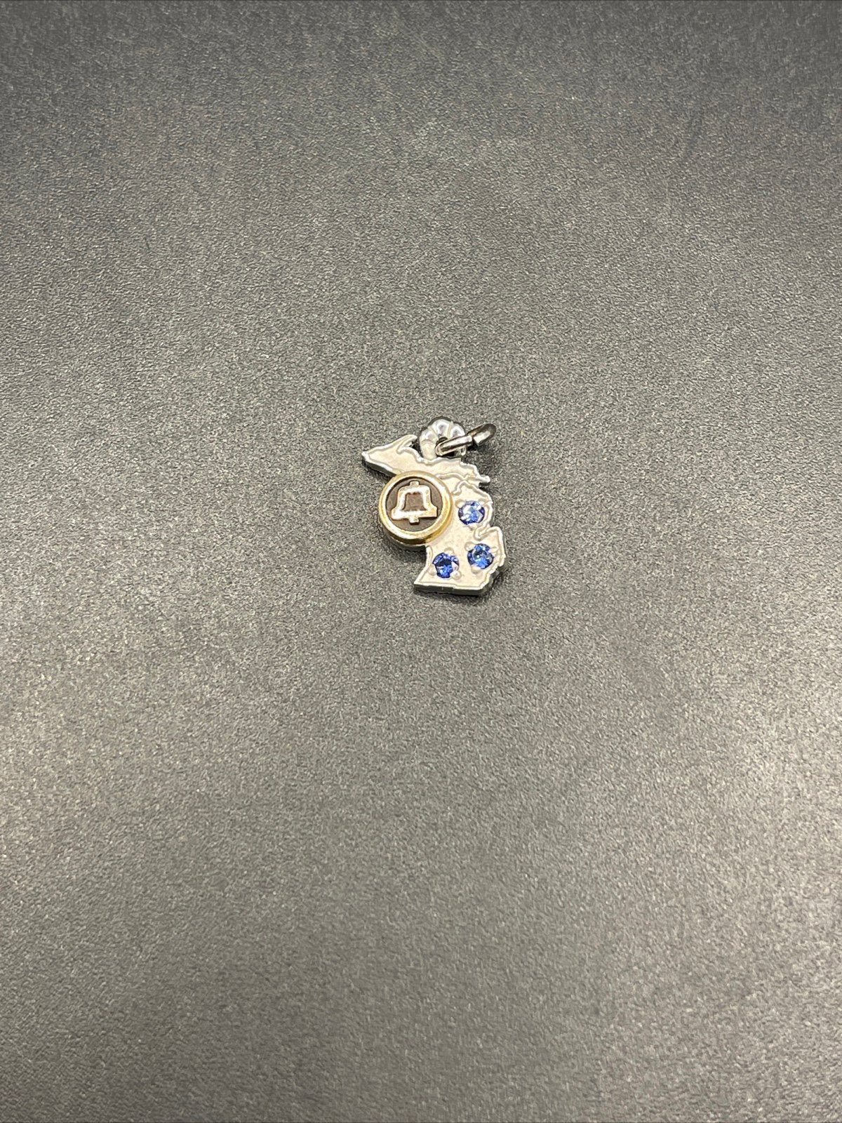 Charm Pacbell Service Award W/Blue Stones 10k GF 050523@