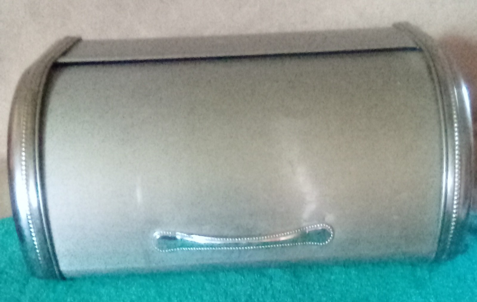 Silver Vintage Bread Box
