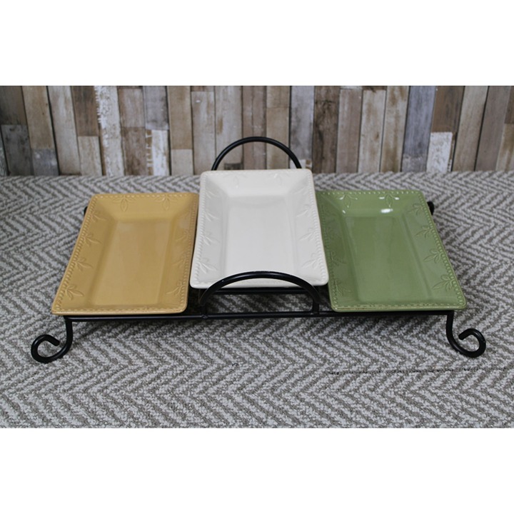 Debby Segura Designs Sorrento for Signature 4 Piece Rectangular Serving Stones