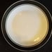 Gibson White with Black Rim, Set of 4 Dinner Plates, 10 Inches in Diameter