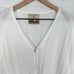 Cotelac Long Sleeve Ribbed Knit Cardigan Sweater Size 4 White V Neck Lightweight