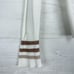 Cotelac Long Sleeve Ribbed Knit Cardigan Sweater Size 4 White V Neck Lightweight