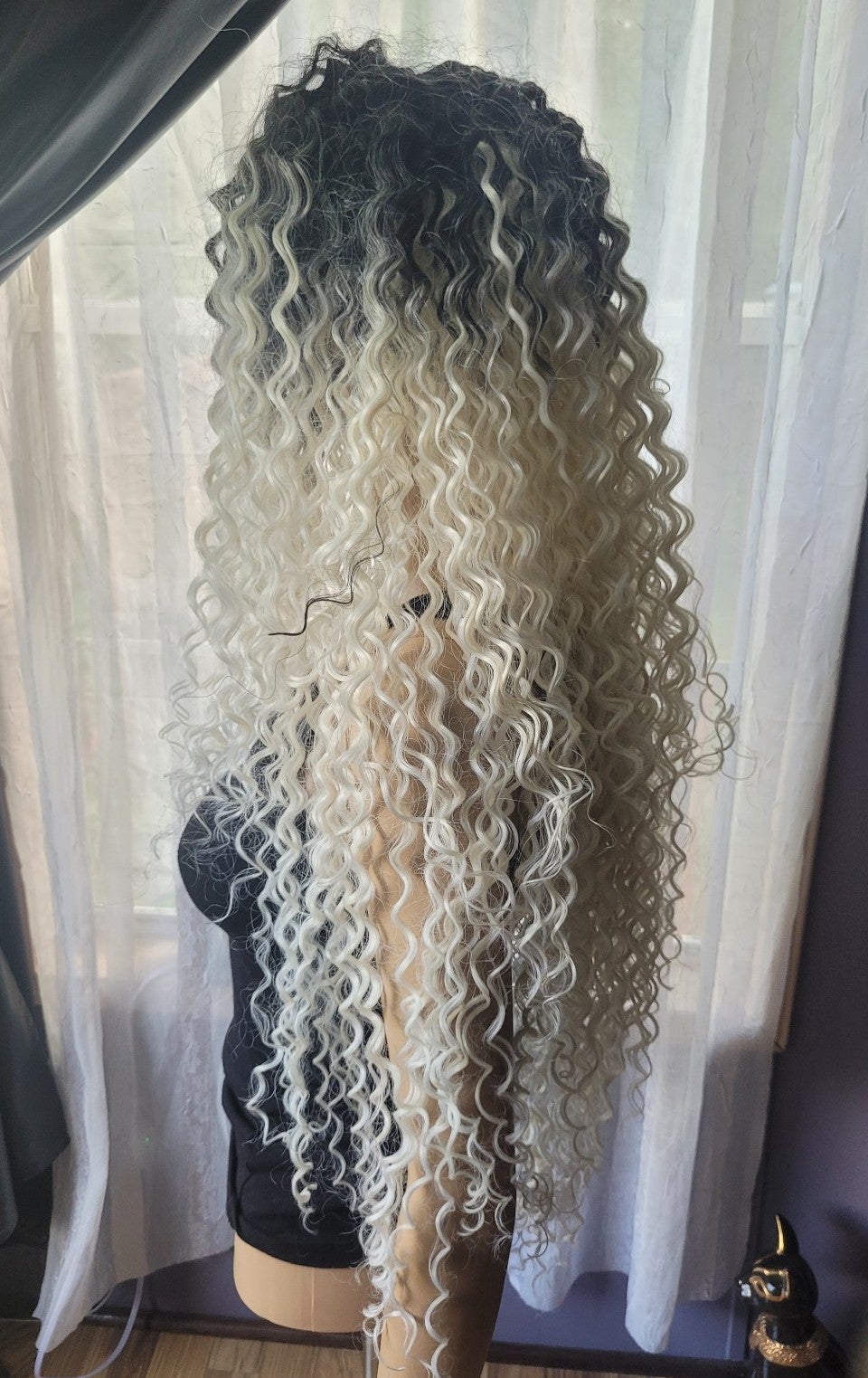 Spiral Curl Ombre Root Wig NEW