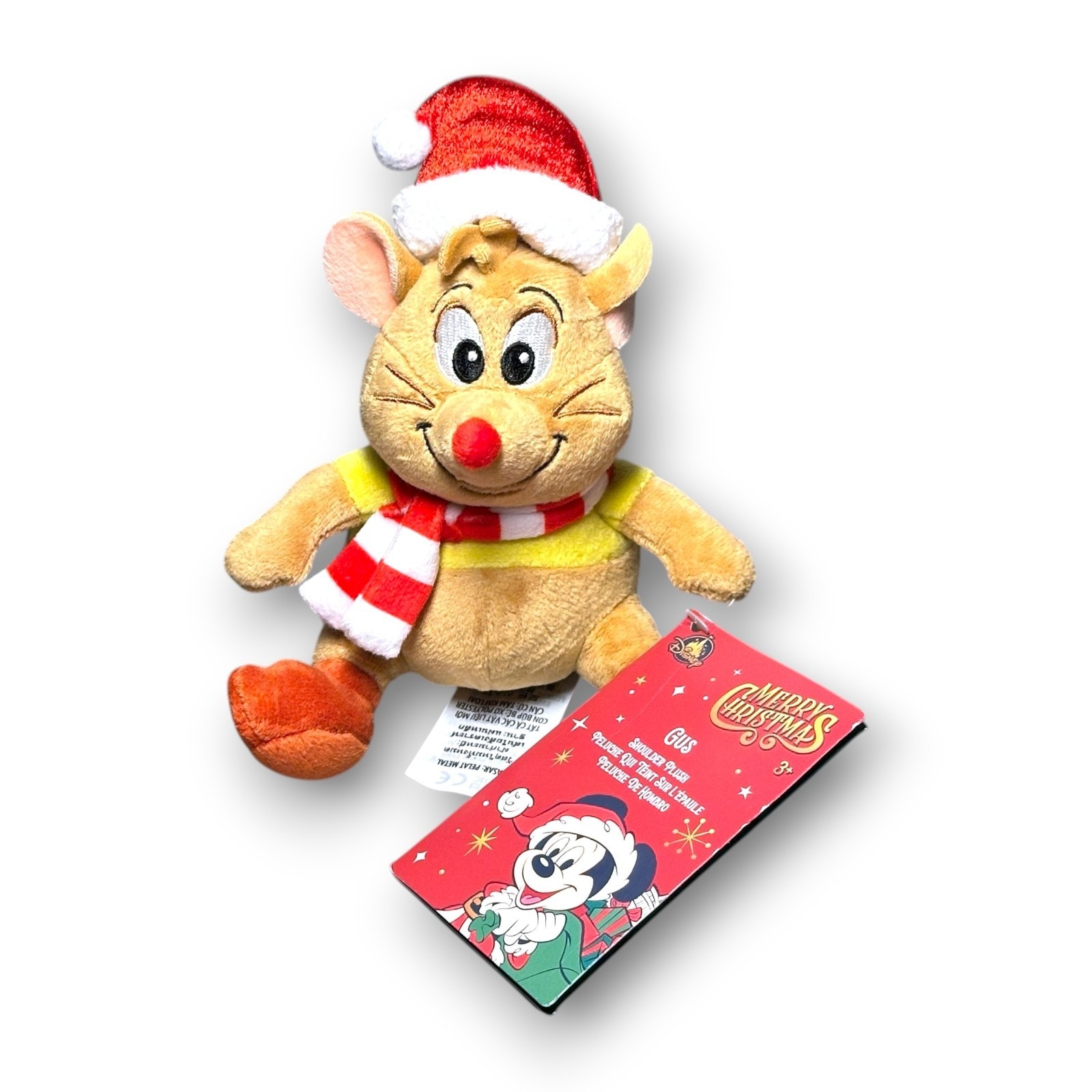 2025 Disney Parks Gus Festive Shoulder Plush Cinderella Holiday Toy New With Tag