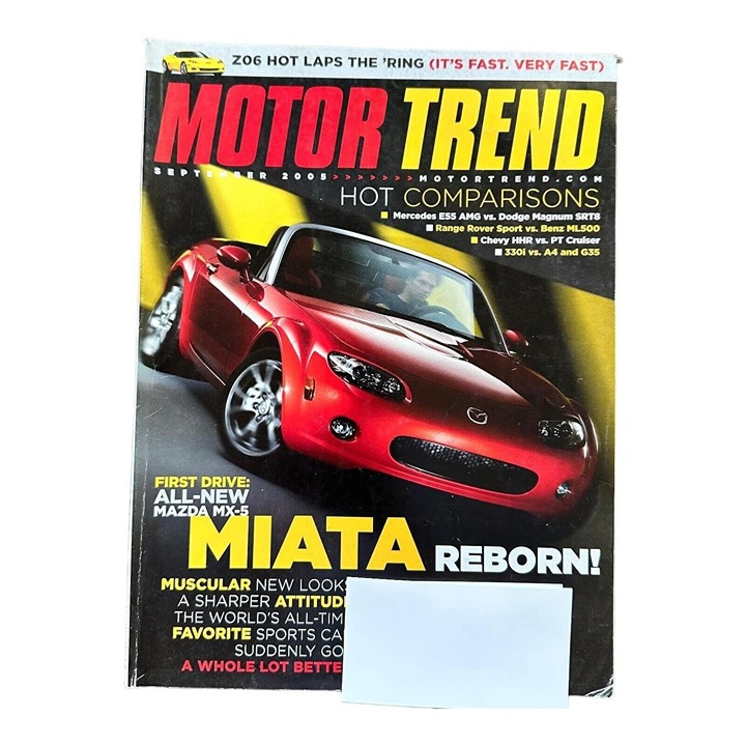 Motor Trend Magazine Mercedes E55 AMG Vs Dodge Magnum September 2005