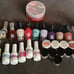 Kiss\saviland dip powder Sally Hansen gel nail polish and top coats lot of 32