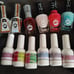 Kiss\saviland dip powder Sally Hansen gel nail polish and top coats lot of 32