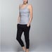 Lululemon Scoop Neck Tank Luon Petite Fleur Silver Spoon / Ambient Grey size 4