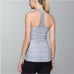 Lululemon Scoop Neck Tank Luon Petite Fleur Silver Spoon / Ambient Grey size 4